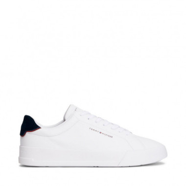 Zapatillas de Tenis en Piel con Logo  TOMMY HILFIGER
