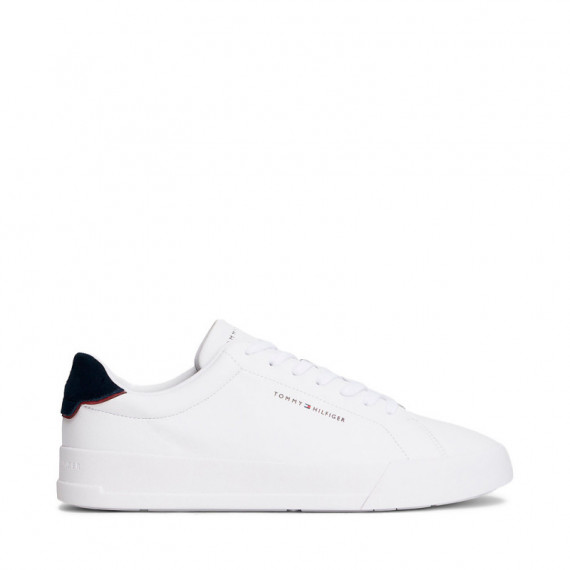 Zapatillas de Tenis en Piel con Logo  TOMMY HILFIGER