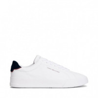 Zapatillas de Tenis en Piel con Logo  TOMMY HILFIGER