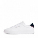 Zapatillas de Tenis en Piel con Logo  TOMMY HILFIGER