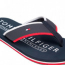 Chanclas con Logo Bordado  TOMMY HILFIGER