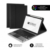 SUBBLIM Funda con Teclado Keytab Pro BLUETOOTH Touchpad para Tablets Apple Ipad Pro de 11 2020/ Negra