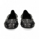 Bailarina Tachas Piel Negro  KATE SPADE