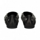 Bailarina Tachas Piel Negro  KATE SPADE