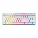 Teclado NEWSKILL Pyros V2 Rgb Inalámbrico Blanco