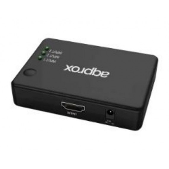 APPROX Switch HDMI 3 Puertos 4K/30HZ Negro
