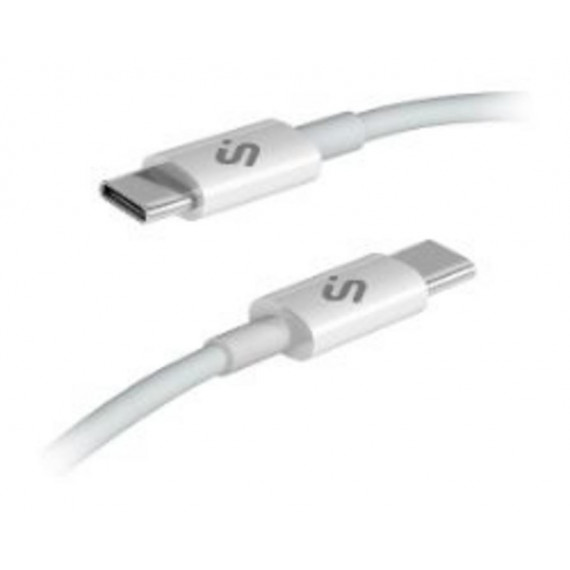 Cable Subblim USB-C 2.0 Macho/Macho 1m Blanco