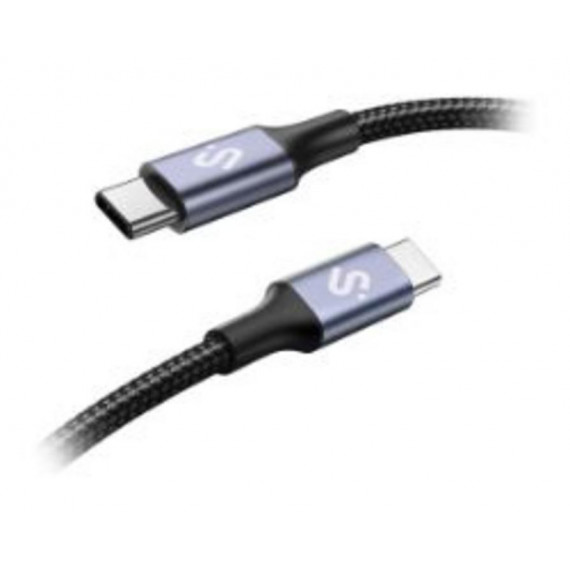 Cable SUBBLIM Usb-c 2.0 M/m 2M Negro (SUBCAB-C10002)
