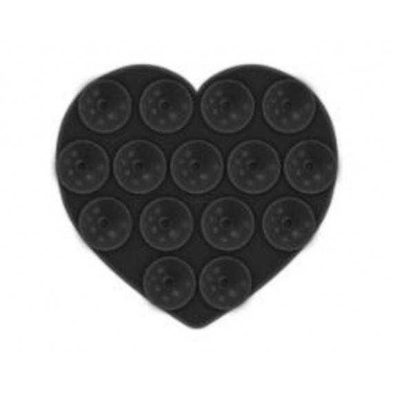 Ventosa CELLY para Smartphone Corazón Negro Fixheartbk
