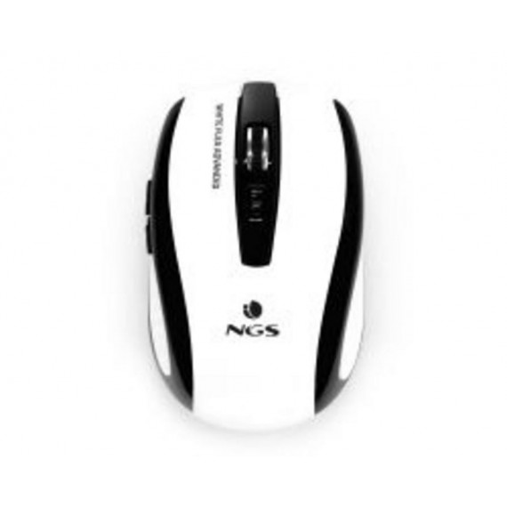 NGS Flea Advance Ratón óptico Inalámbrico Blanco 1600 Dpi