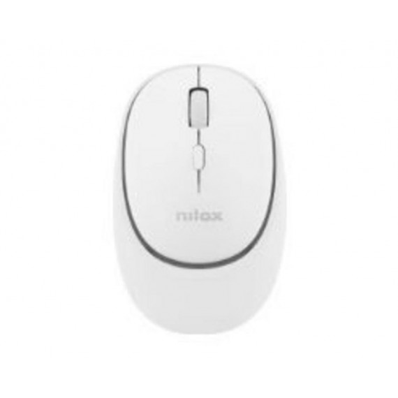 NILOX Ratón Dual-wireless Recargable Blanco