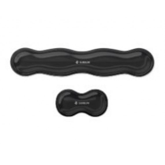 SUBBLIM Pack 2 Reposamuñecas Ergonómico Negro