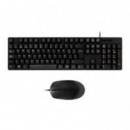 Kit Teclado y Ratón UNYKA USB Negro UK50545