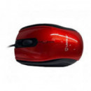 Ratón óptico UNYKA UK-A800 USB 1600 Dpi Rojo