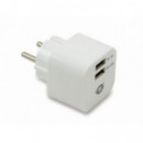 Cargador de Pared CONCEPTRONIC 2XUSB Blanco (CUSBPWR34A)