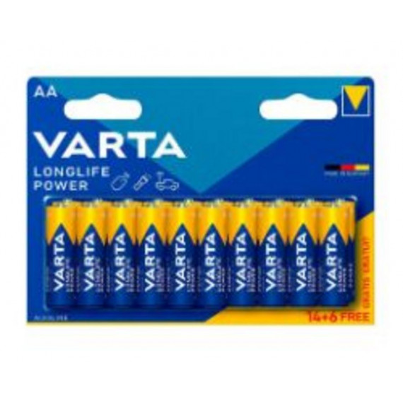 Pilas VARTA Longlife Power Aa, Pack 20 Unidades