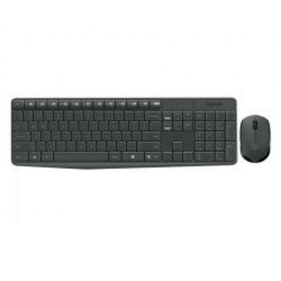 LOGITECH MK235 Combo Teclado y Ratón Inalámbricos Negro