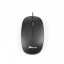 Ratón óptico NGS Flame Black USB 1000 Dpi