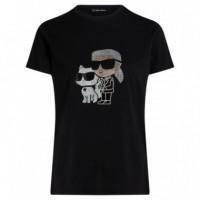 KARL LAGERFELD - Ikon Rs Duo T Shirt - 999 - A1W17131/999