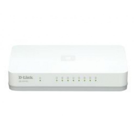 D-LINK GO-SW-8G Switch de Escritorio Gigabit de 8 Puertos Blanco