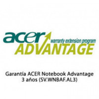 Garantía ACER Notebook Daños Accidentales 3 Años (SV.WNBAF.AL3)