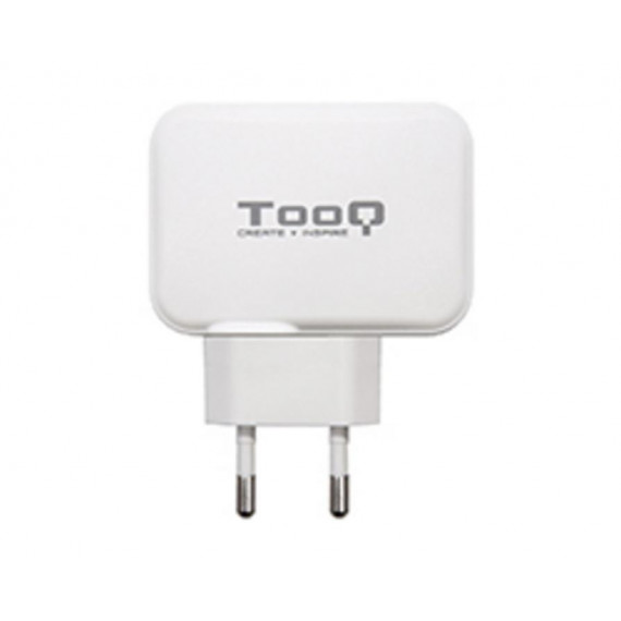 Cargador de Pared TOOQ Usb-c Pd 27W + Usb-a QC3.0 18W Blanco
