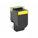 Tóner LEXMARK 802XY Amarillo de Muy Alta Capacidad