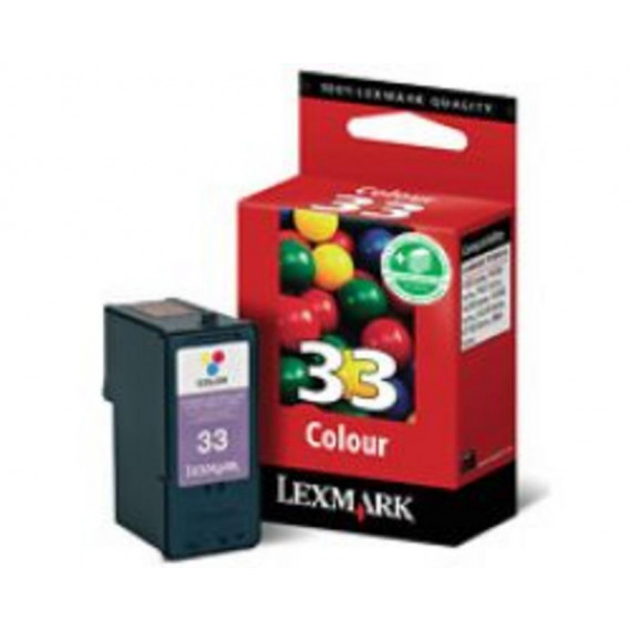 LEXMARK N.º 33 Cartucho Tinta Tricolor Original (18CX033E)