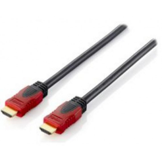 Cable HDMI EQUIP Macho/macho 3M Negro/rojo (EQ119343)