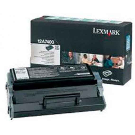 Tóner Láser LEXMARK Negro 12A7400 (3000 Páginas)