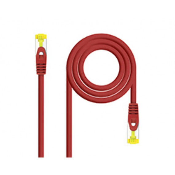 NANOCABLE Cable de Red RJ45 CAT.6A Sftp AWG26 1M Rojo