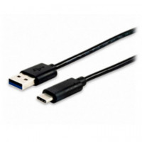 Cable EQUIP Usb-a/m a Usb-c/m, 1M, Negro (EQ12834107)