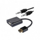 NANOCABLE Adaptador Conversor HDMI a VGA + Audio (10.16.2001-BK)