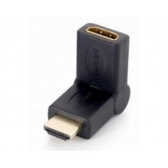 Adaptador HDMI EQUIP Angulado 45° Macho a Hembra Negro