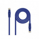 Nanocable Cable de Red RJ45 CAT.6A Utp AWG24, 1M Azul  NANO