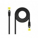 Cable de Red NANOCABLE RJ45 CAT6A Sftp AWG26 2M Negro