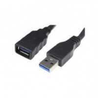 Nanocable Usb-a/m a Usb-a/h 1M Negro  NANO