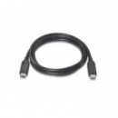 NANOCABLE Cable Usb-c Macho a Macho 1M Negro