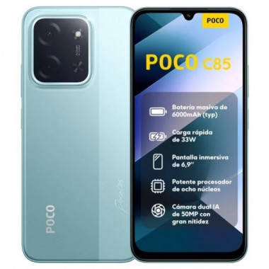 Smartphone Poco C85 6.9" 6GB/128GB/50MP/NFC/4G Green  OPPO