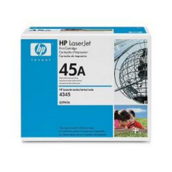 Cartucho de Tóner Hp Laserjet 45A Negro Original (Q5945A), 18000 Páginas  HEWLETT PACKARD