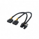 NANOCABLE Cable Adaptador Alimentación Molex 8-PIN a 2X Molex 4-PIN