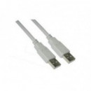 Nanocable Cable USB 2.0 a Macho a a Macho 1M, Beige  NANO