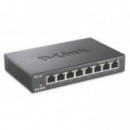 D-LINK DGS-108 Switch Gigabit No Administrado de 8 Puertos