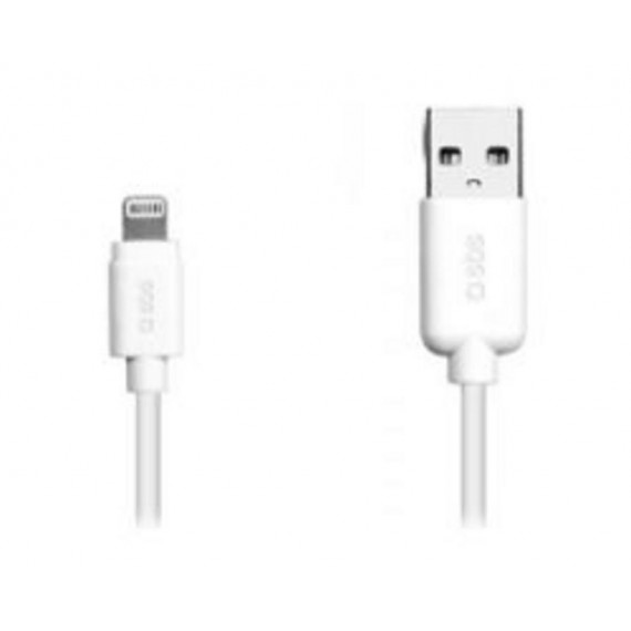 Cable SBS USB a Lightning 1M Blanco