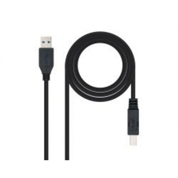 Nanocable Cable USB 2.0 a Macho a B Macho, 2M, Negro  NANO