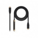 Nanocable HDMI A/m a HDMI A/m 25M Negro  NANO