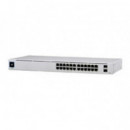 Unifi Switch 24 Poe Gigabit con 24 Puertos RJ45 y 2 Sfp (USW-24-POE)  UBIQUITI NETWORKS