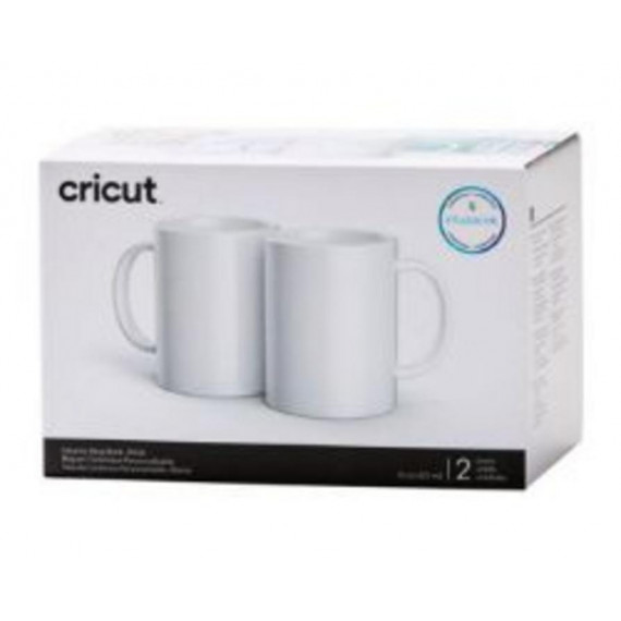 CRICUT Tazas Cerámicas para Sublimación, 425 Ml (pack de 2)
