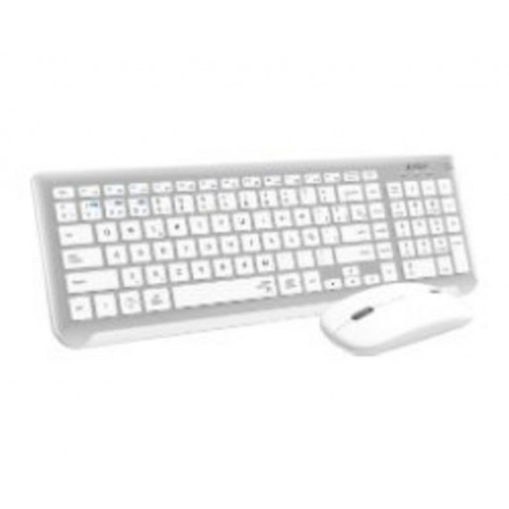 Kit Teclado y Ratón Inalámbrico SUBBLIM Duo Blanco/plata