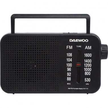 Daewoo DW1123 Radio Portátil AM/FM Negro